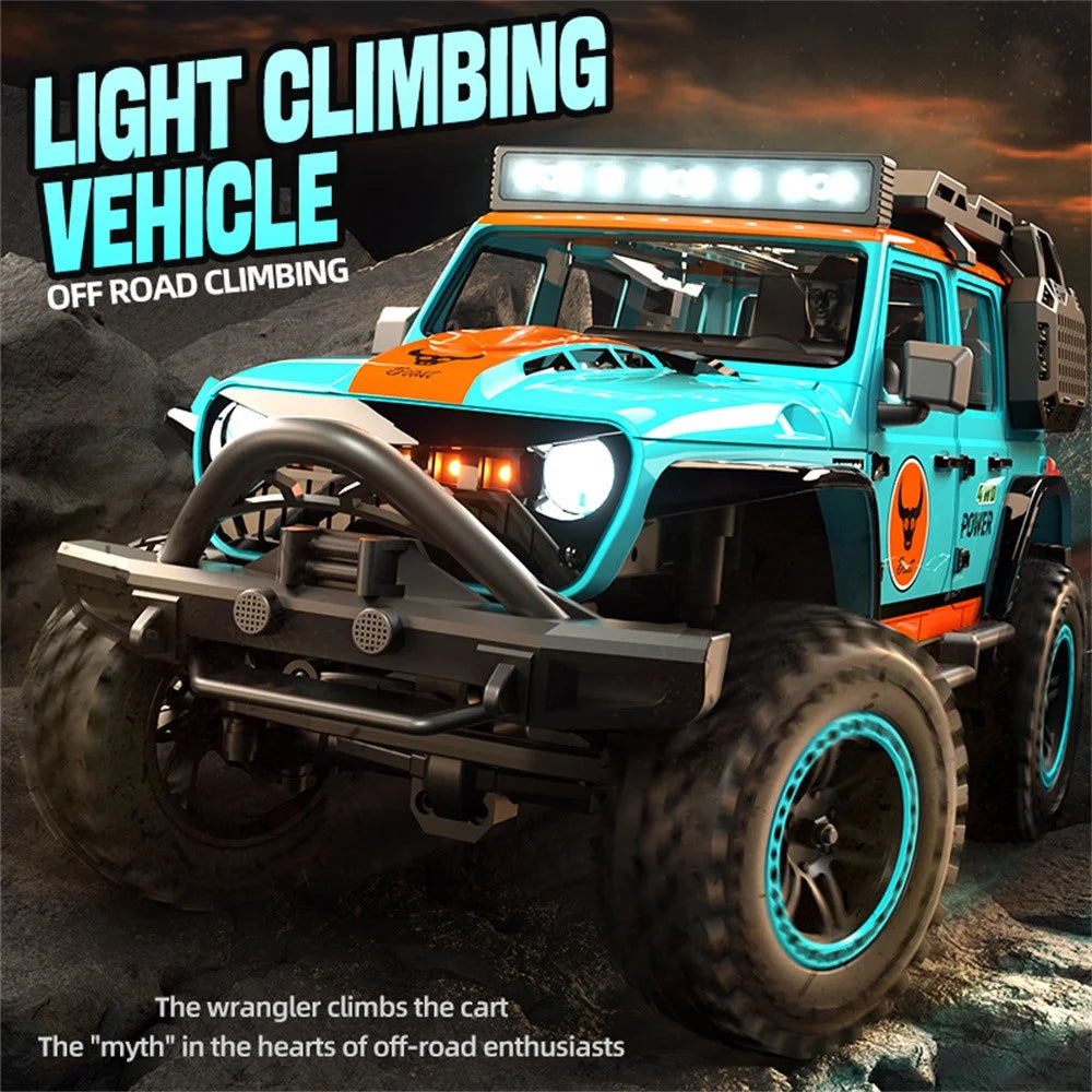 ZLL SG206PRO Brushed Motor RC Rock Crawler 1 / 20 Scale 4WD Off Road Vehicle with LED Light High Speed Car Toy, Dual Battery - Blue - 2