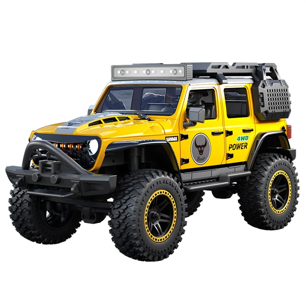 ZLL SG206MAX Brushless Motor 1:20 RC Climbing Car 4WD High Speed Vehicle with LED Light, 3 Batteries - Yellow - 1
