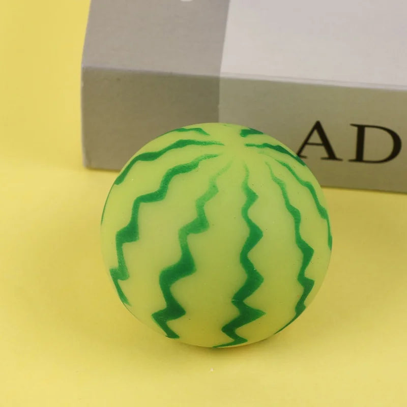 6cm Simulated Watermelon Shape Stress Ball Soft TPR Slow Rising Squeeze Toy for Kids and Adults Anxiety Relief - 6cm - 6