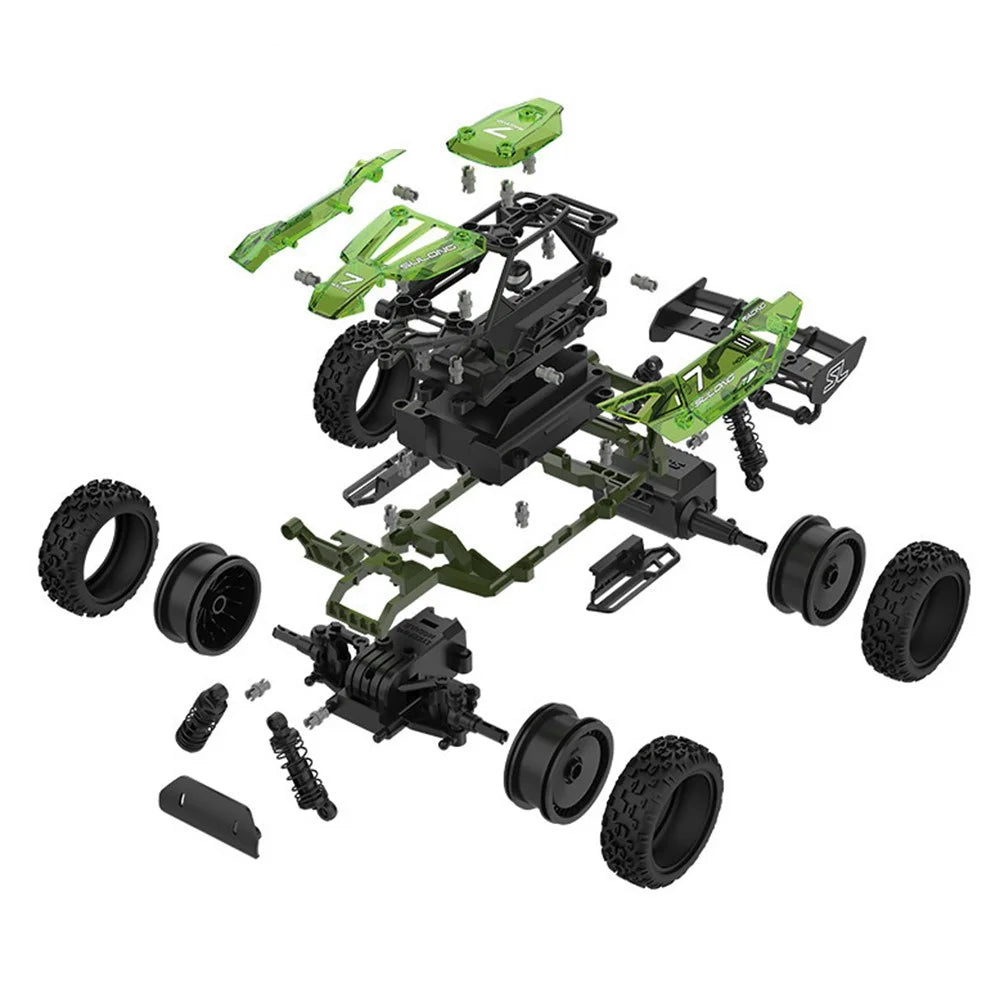 SULONG 1:18 DIY RC Car 2.4G Remote Control Assembly Car Kids Boys Toy - No.8 Off-road Vehicle - 5