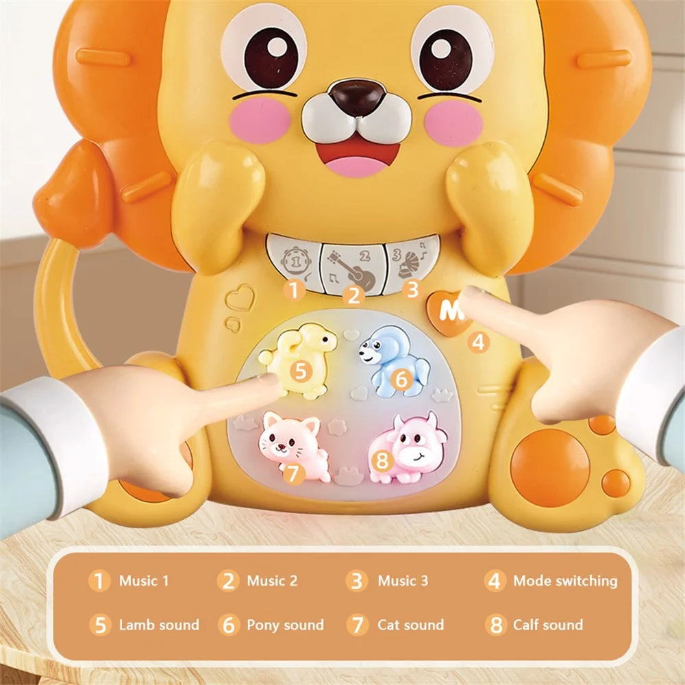 Kids Music Toys Toddler Electric Toys Children Girls Boys Birthday Gifts - Lion (Random Color) - 6