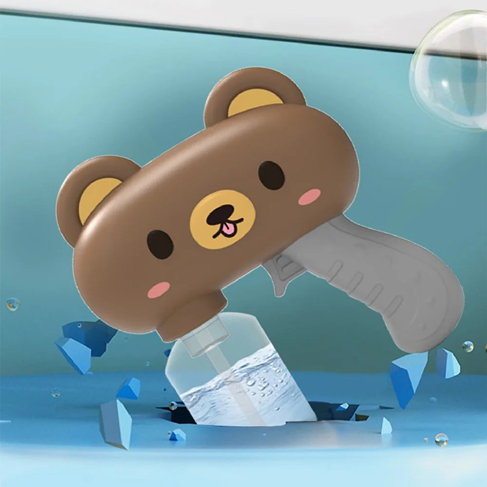 Y9 Electric Water Gun Cartoon Bear Design Continuous Spray High Pressure Water Gun Children Gift - Brown - 6
