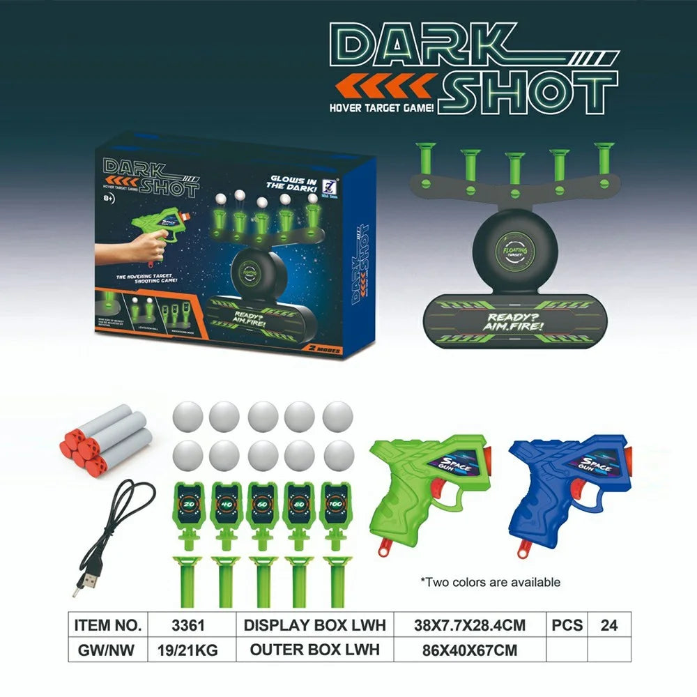 3361 Luminous Electric Floating Target Shooting Competition Game Set Outdoor Sport Toy Gift - Green - 3