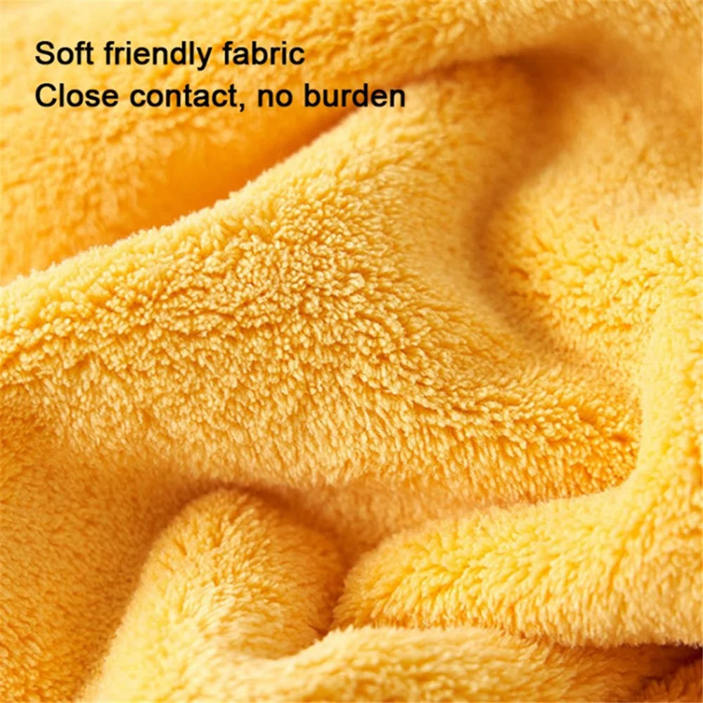 70x140cm Toddler Hooded Bath Towel Soft Towel Absorbent Bathrobe Blanket Baby Shower Gifts - Yellow - 5