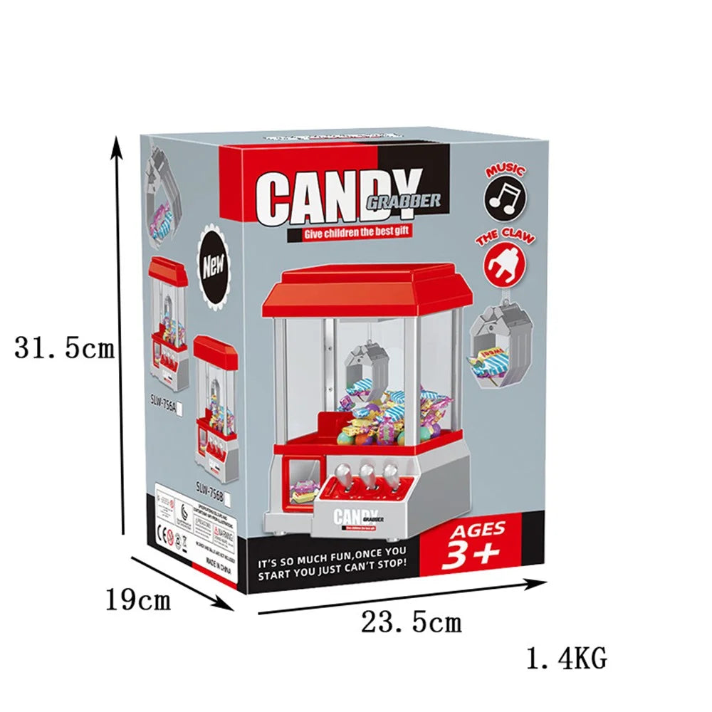 Electronic Arcade Claw Machine Toy Grabber Prize Dispenser Vending Machine Toy with 24 Coins for Kids Birthday Gift - 7