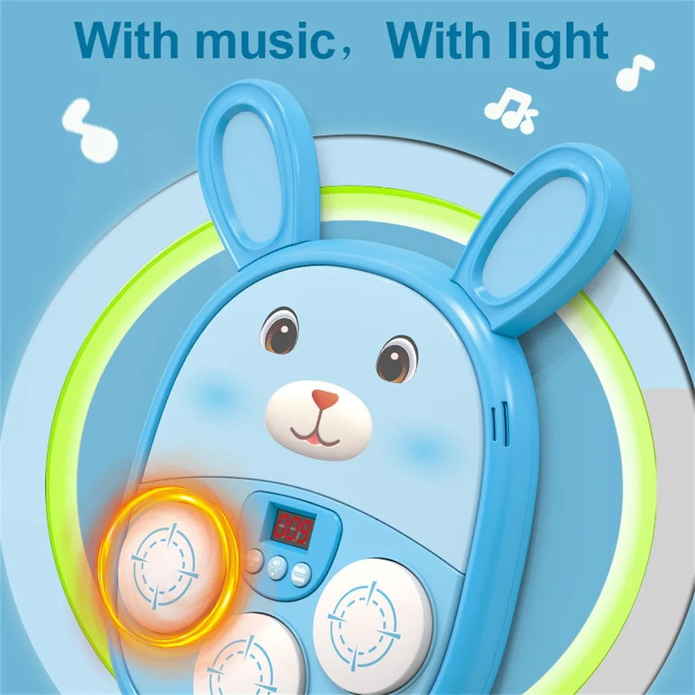 SJL3607 / SJL3609 Cartoon Animal Music Boxing Machine for Kids Electronic Reaction Rhythm Interactive Toy - Brown - 7