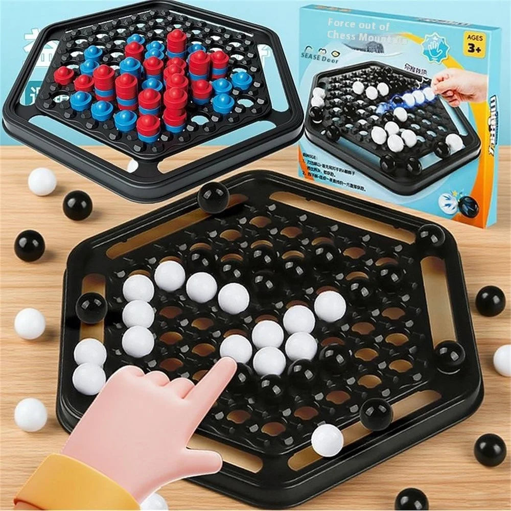 KJ129 Educational Chess Push Ball Game Board Game Toys Two Player Four-in-a-Row Checkers for Children - 2