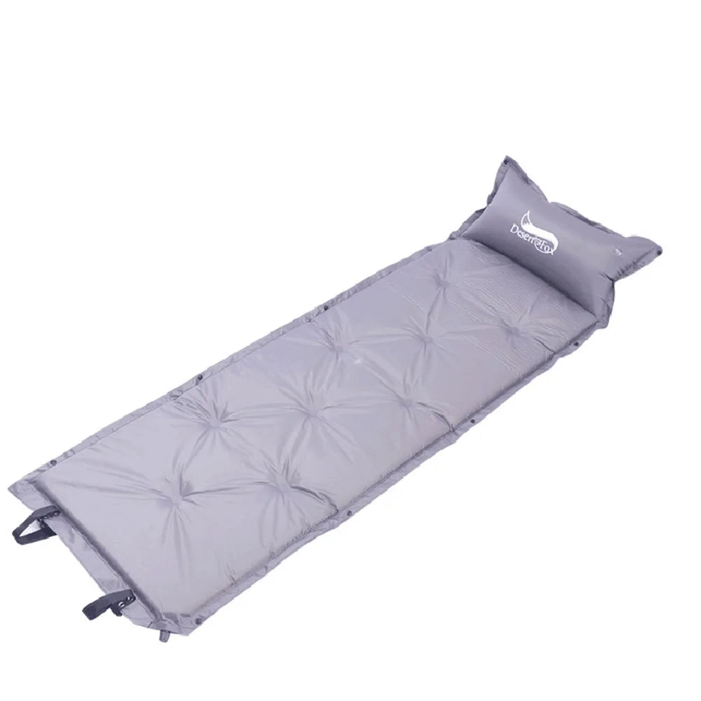 Outdoor Camping Mat Automatic Inflatable Cushion Travel Moisture-proof Pad - Grey - 1