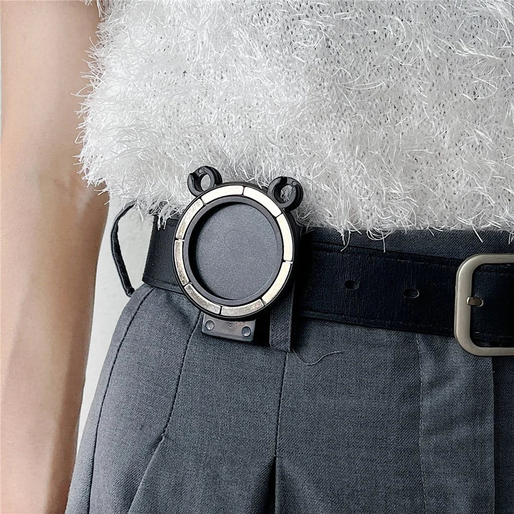Bear Shape Magnetic Belt Clip Mobile Phone Holder with Clear Tether Tab and Spring Rope - 7