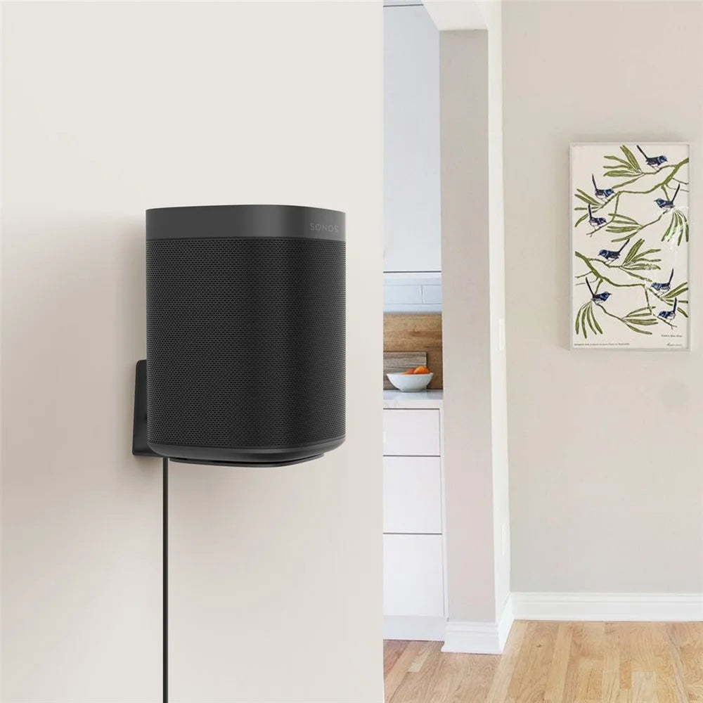 MONZLTECK For Sonos One SL Speaker Wall Mount Bracket Space Saving Metal Stand - 5