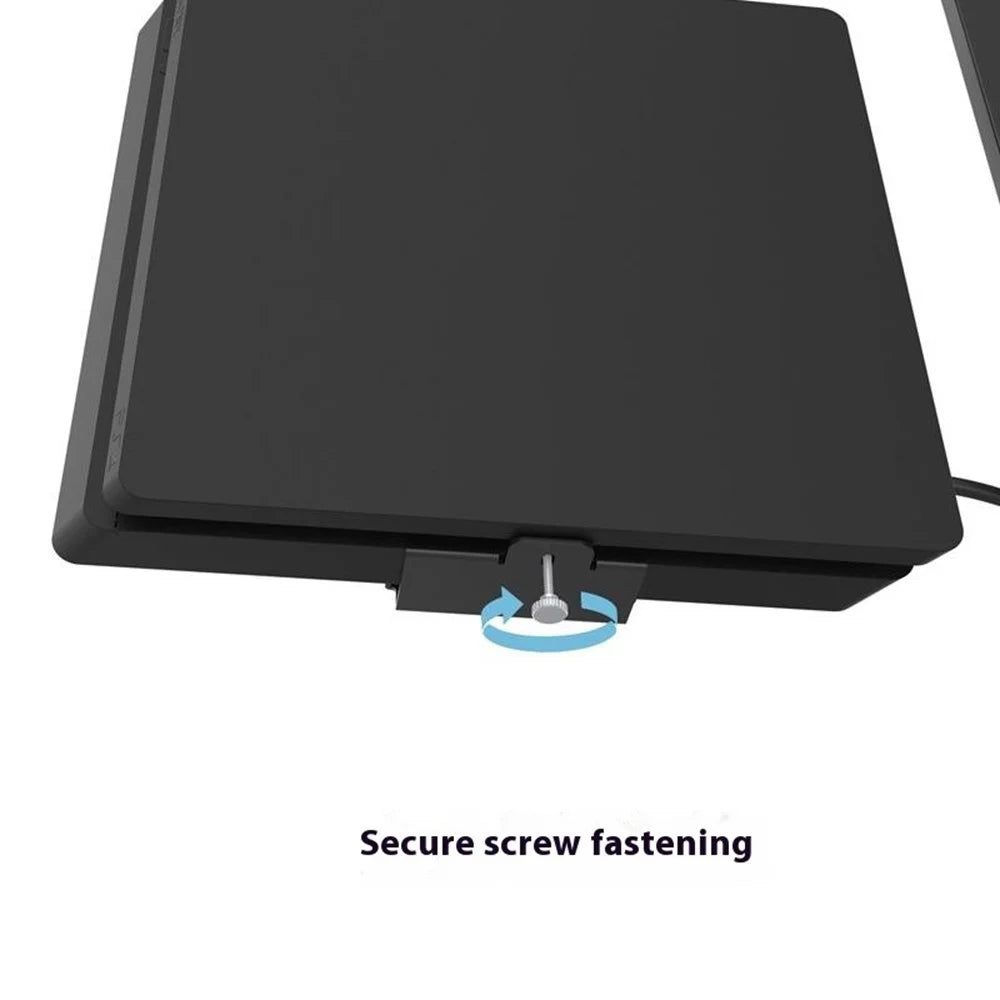 For Sony PS4 Slim Wall Mount Metal Bracket Space Saving Gaming Console Holder - 5