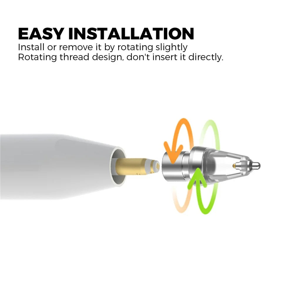 AHASTYLE WG155 Wear Resistant Tips for Apple Pencil Pro / Pencil (USB-C) / 2nd / 1st Generation Replacement Nibs - 4