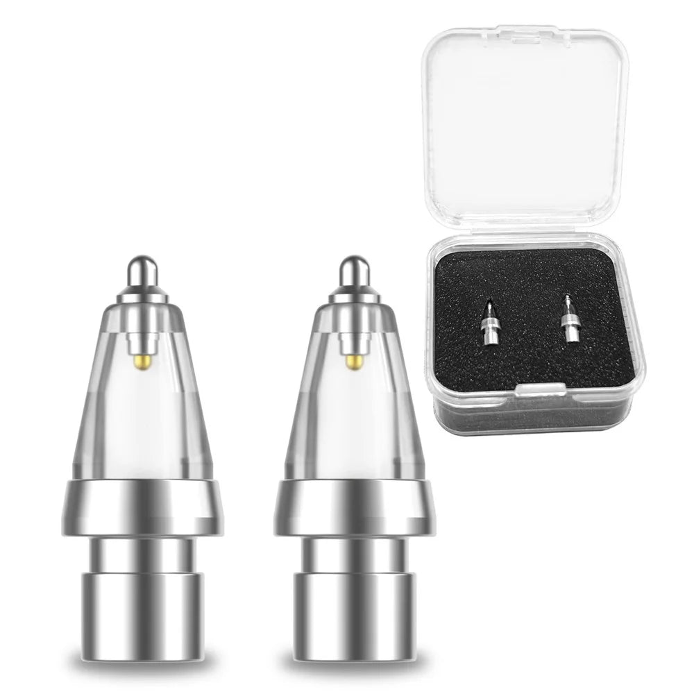 AHASTYLE WG155 2Pcs Wear Resistant Tips for Apple Pencil Pro / Pencil (USB-C) / 2nd / 1st Generation Replacement Nibs - 1