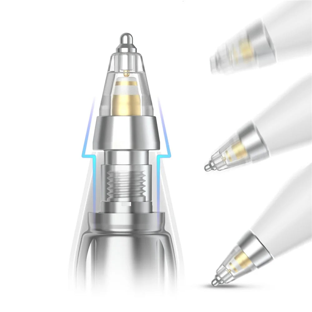 AHASTYLE WG155 2Pcs Wear Resistant Tips for Apple Pencil Pro / Pencil (USB-C) / 2nd / 1st Generation Replacement Nibs - 2