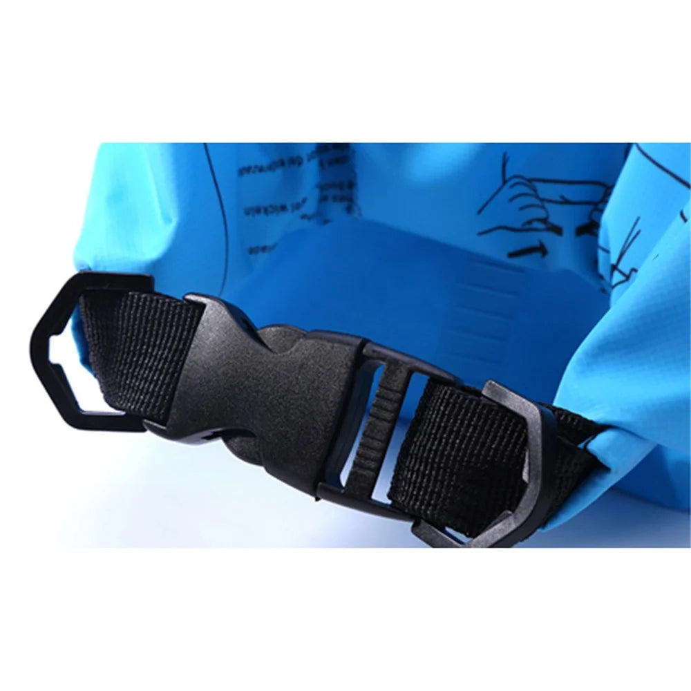 10L Outdoor Waterproof Bag Bucket Dry Sack for Floating Swimming - Baby Blue - 6