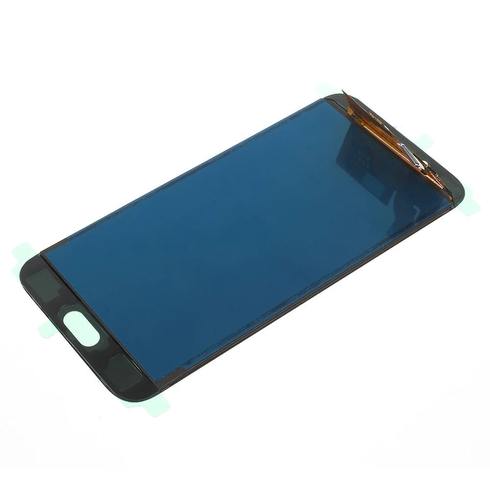 LCD Screen and Digitizer Assembly Part for Samsung Galaxy J7 2017 J730 with Screen Brightness IC and Adhesive Sticker - Black - 2