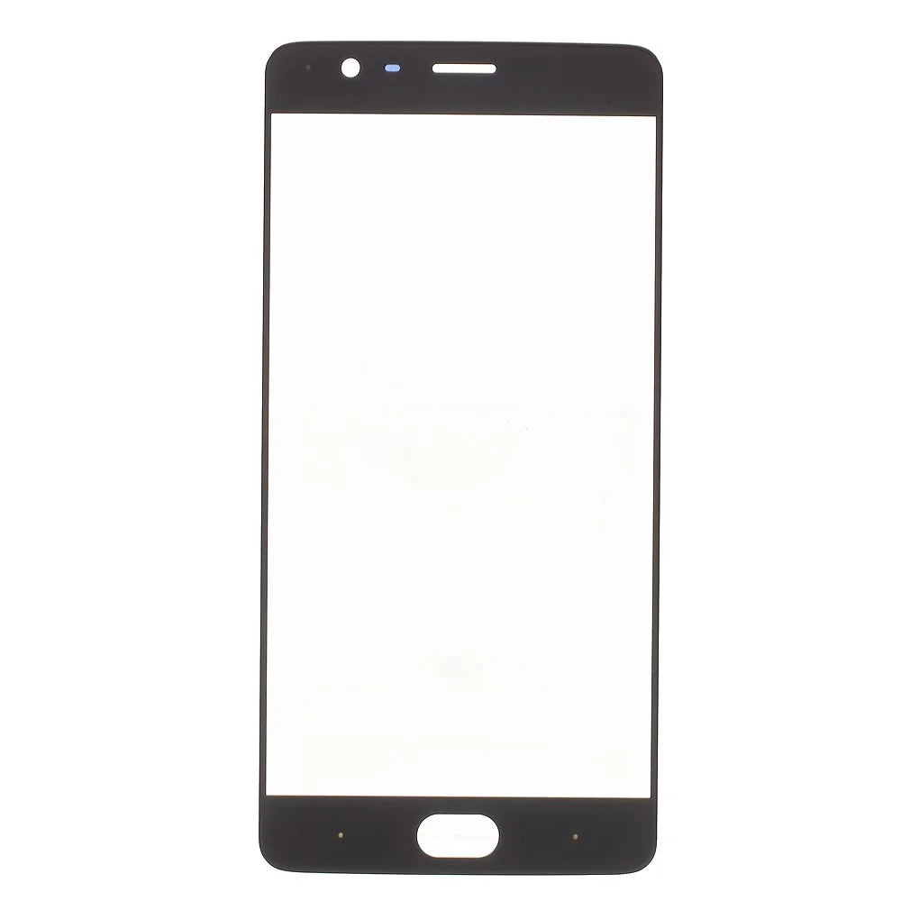 Front Outer Screen Glass Lens Replacement for OnePlus 3 - Black - 1