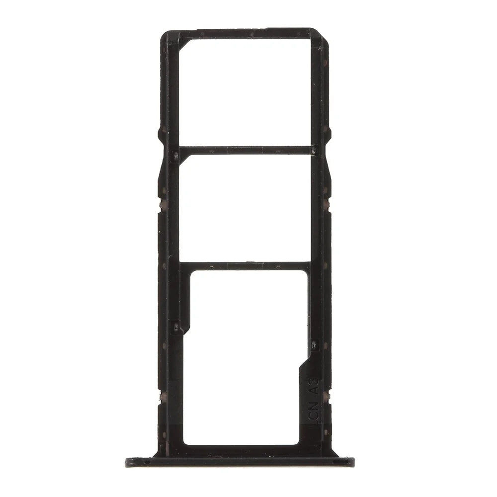 OEM Dual SIM Card + Micro SD Card Tray Holders Replacement for Huawei Y5 (2018) - Black - 3