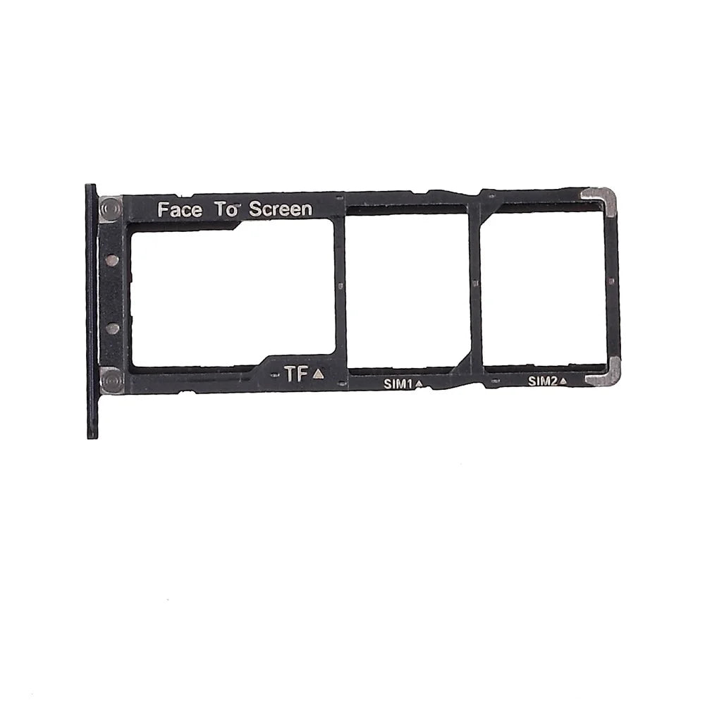 OEM Dual SIM Card + Micro SD Card Tray Holder Replacement for Asus Zenfone 4 Max ZC520KL - Black - 4