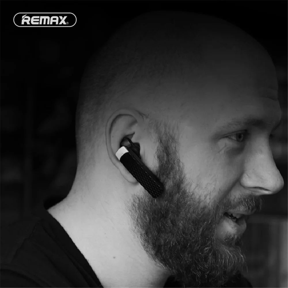 REMAX T9 Wireless Bluetooth-compatible Stereo Headset Headphone with Microphone - Black - 4