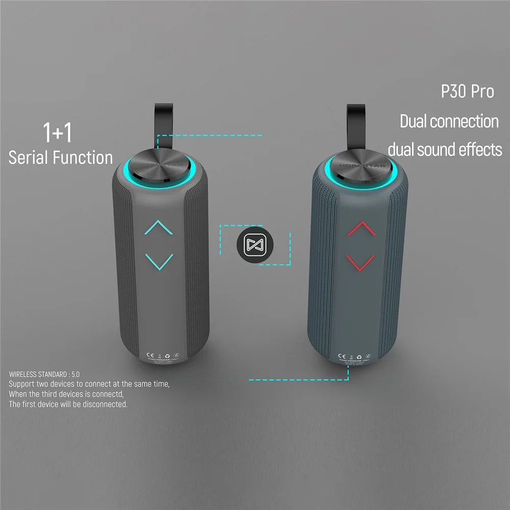 HOPESTAR P30 Pro Outdoor Portable Column Speaker Waterproof Wireless Loudspeaker - 3