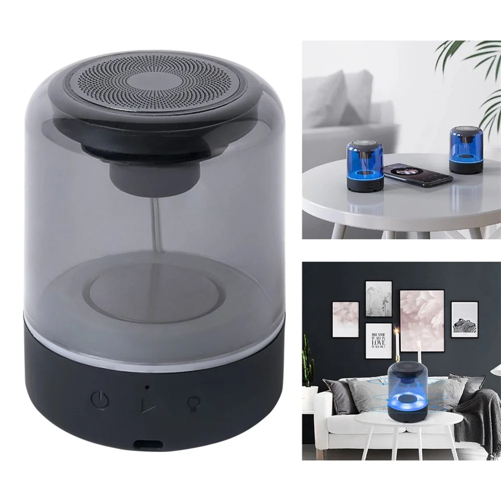 JY03 Wireless Speaker Portable TWS Transparent Subwoofer Stereo Music RGB Light Speaker for Home Bedroom Car Party - 1
