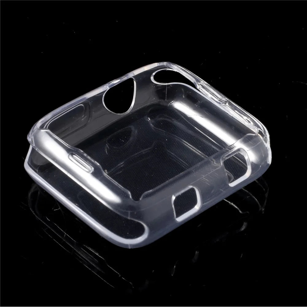 Transparent TPU Protective Case with Non-slip Inner for Apple Watch 42mm Series 3 2 1 - 6