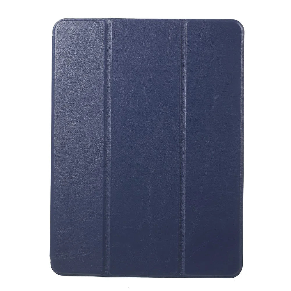 Single Front Leather Tri-fold Stand Smart Tablet Casing for iPad Pro 10.5-inch (2017) - Dark Blue - 2