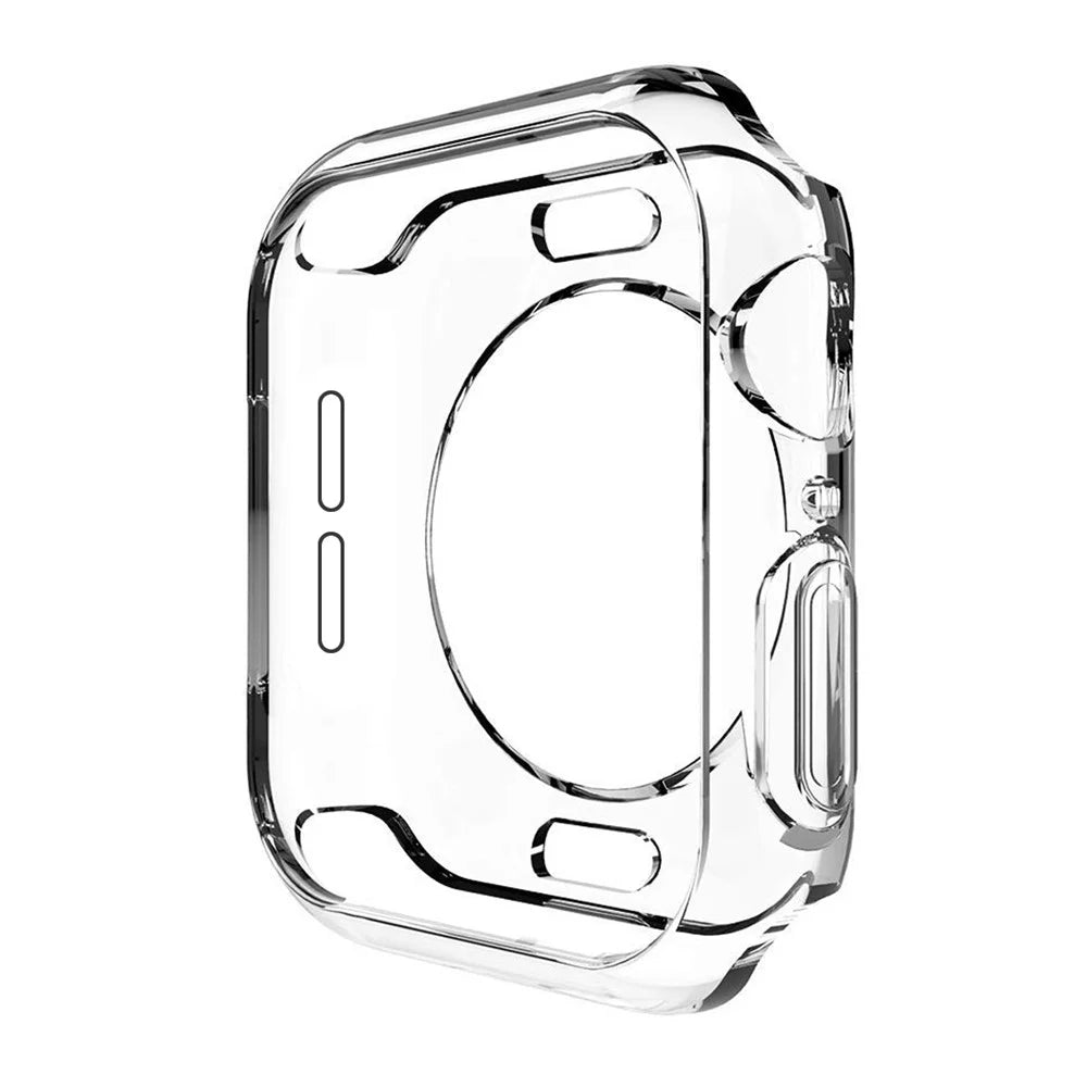 HAT PRINCE for Apple Watch Series SE3 / SE2 / SE1 / 6 / 5 / 4 44mm Clear Soft TPU Case + 3D PET Curved Hot Bending Clear Screen Protector - 4
