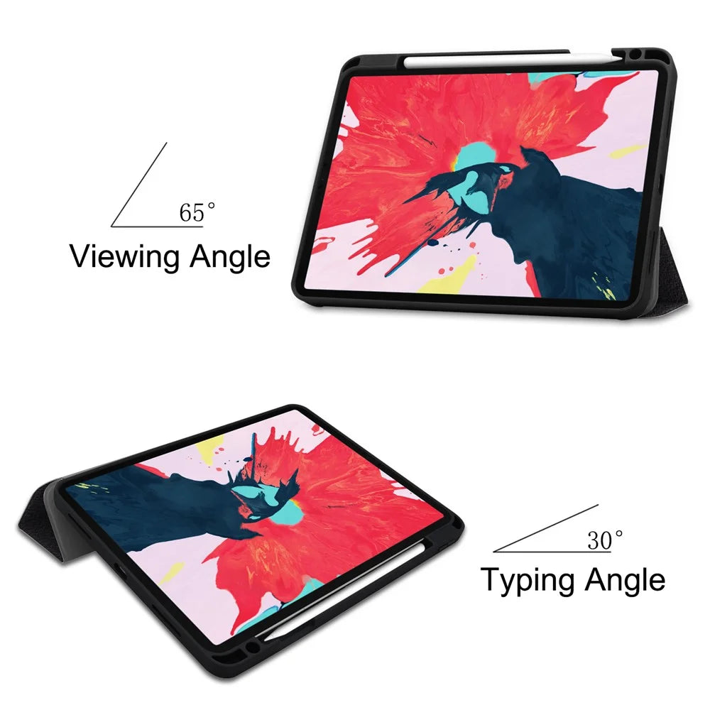 Pattern Printing Tri-Fold Stand Leather Special Case for iPad Pro 11-inch (2022) / (2021) / (2020) / (2018) - Don't Touch Me - 3