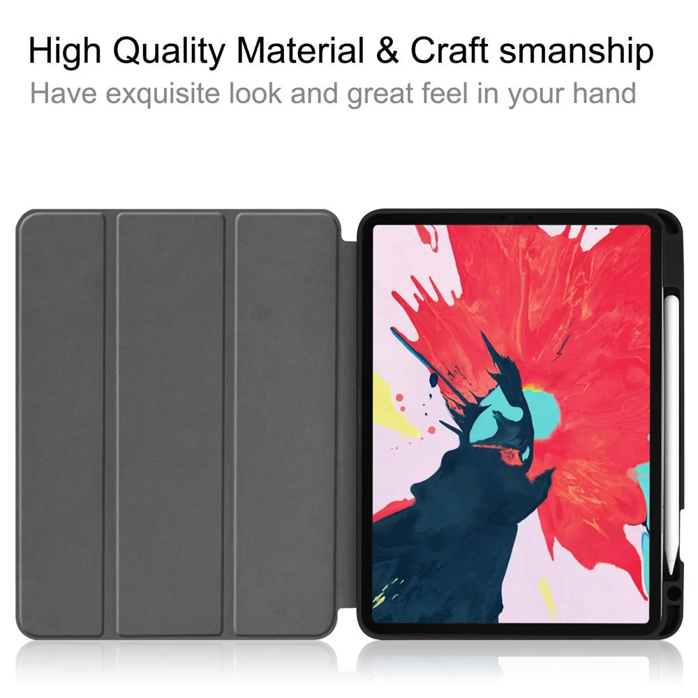 Pattern Printing Tri-Fold Stand Leather Special Case for iPad Pro 11-inch (2022) / (2021) / (2020) / (2018) - Don't Touch Me - 5