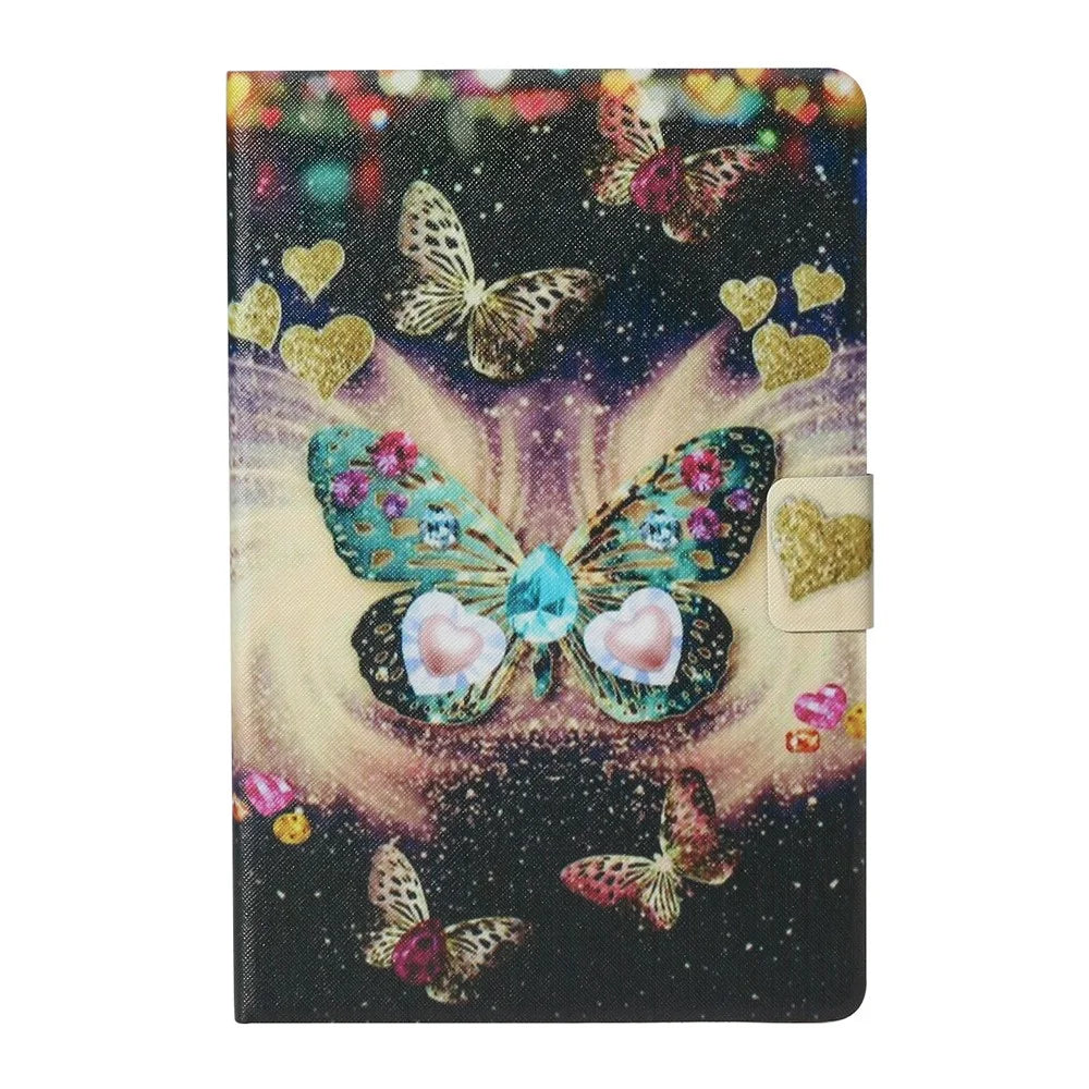 Pattern Printing Card Slots Flip Leather Tablet Cover for iPad Air 10.5 inch (2019)/iPad 10.2 (2021)/(2020)/(2019) - Butterflies - 2