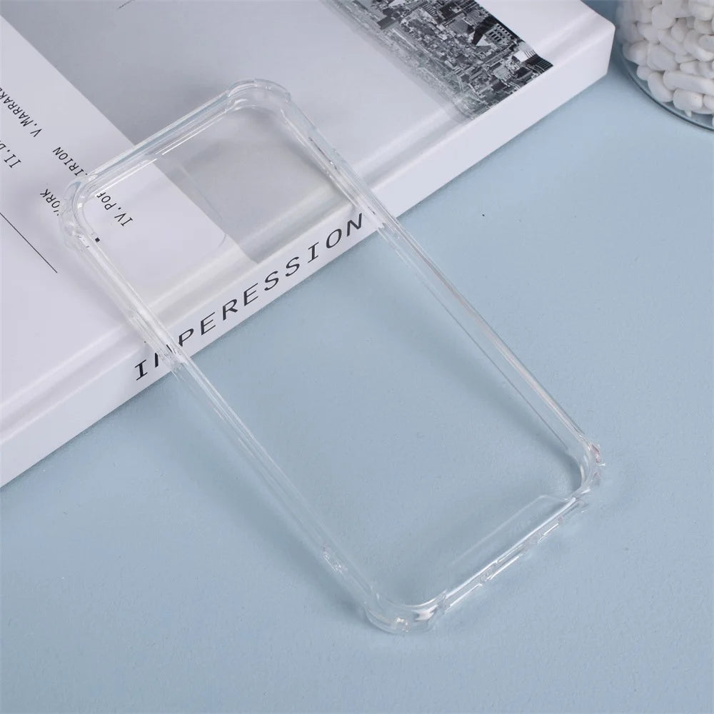 Drop-resistant TPU Edges + Clear Acrylic Back Combo Case for iPhone 12 Pro/12 - Transparent - 1