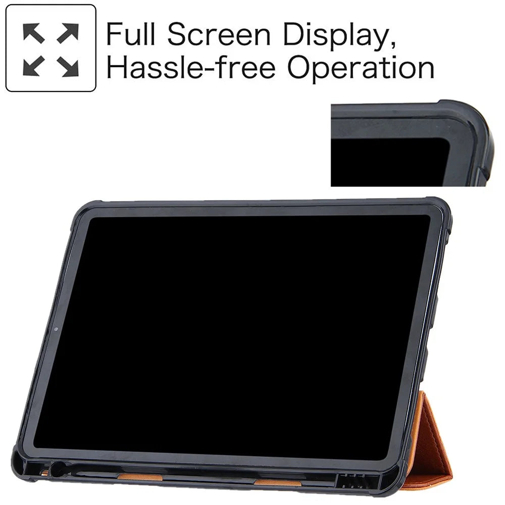 Leather Tablet Cover for iPad Air 11 (2026) / (2025) / (2024) / Pro 11 (2022) / (2021) / (2020) / (2018) / Air (2020) / (2022) - Brown - 2