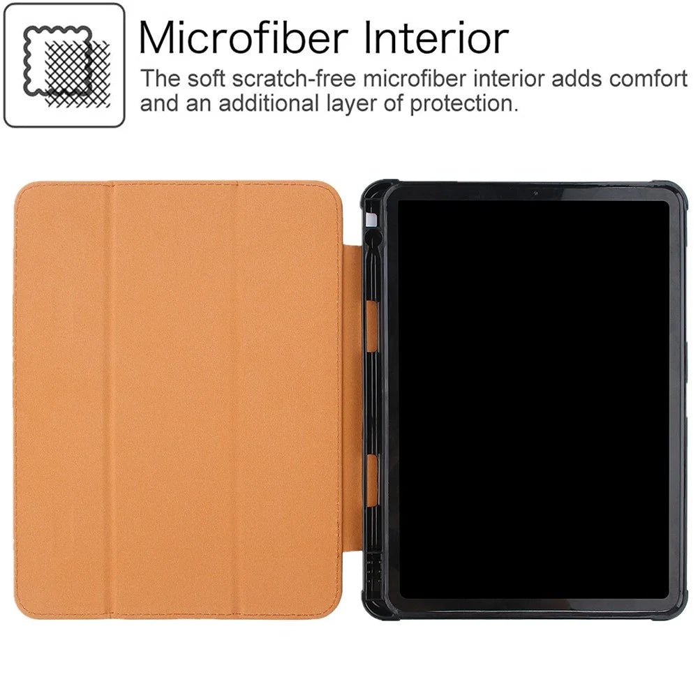 Leather Tablet Cover for iPad Air 11 (2026) / (2025) / (2024) / Pro 11 (2022) / (2021) / (2020) / (2018) / Air (2020) / (2022) - Brown - 6