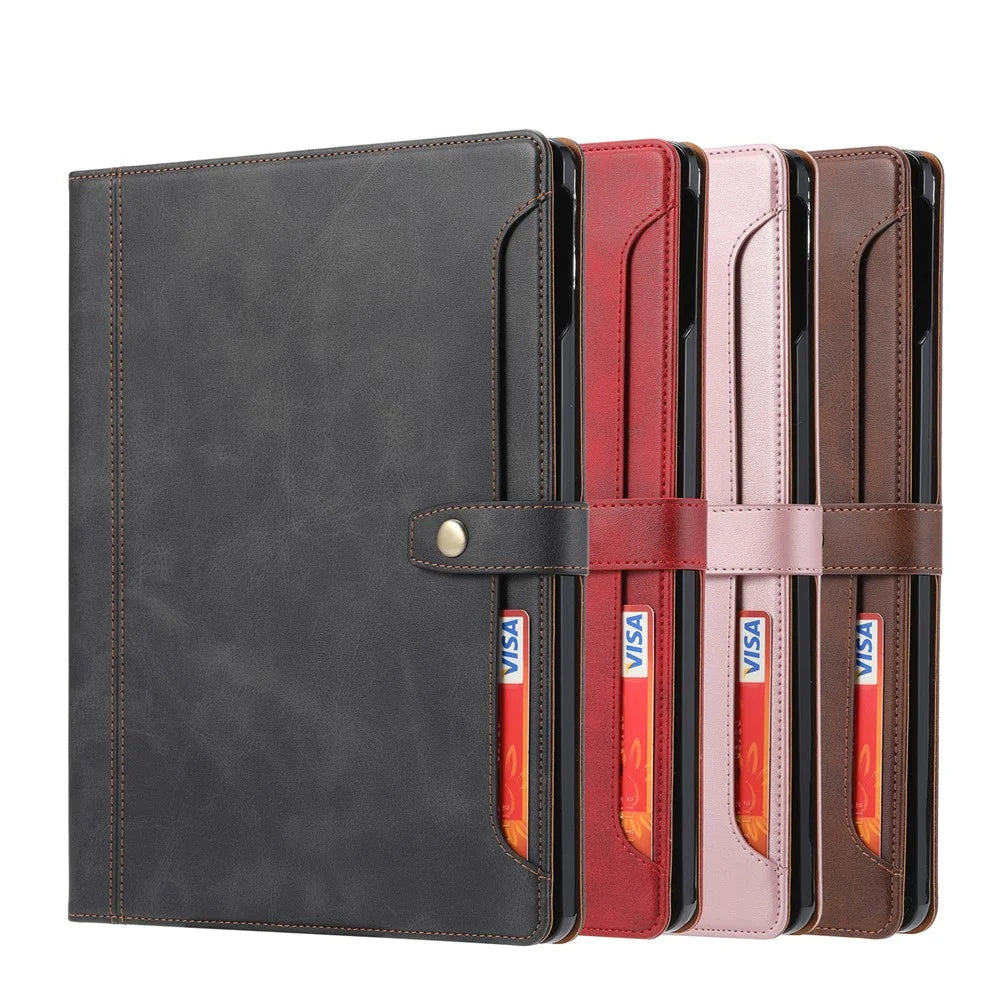 Stand Wallet Design Leather Tablet Protective Case Cover with Pen Slot for iPad Pro 12.9-inch (2021) - Brown - 7