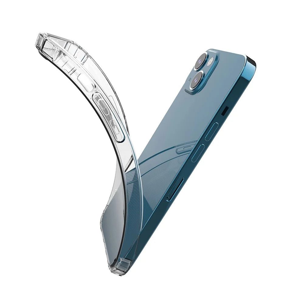 Full Protective Shock-resistant Transparent TPU Anti-fall Phone Back Cover for iPhone 13 6.1 inch - 2