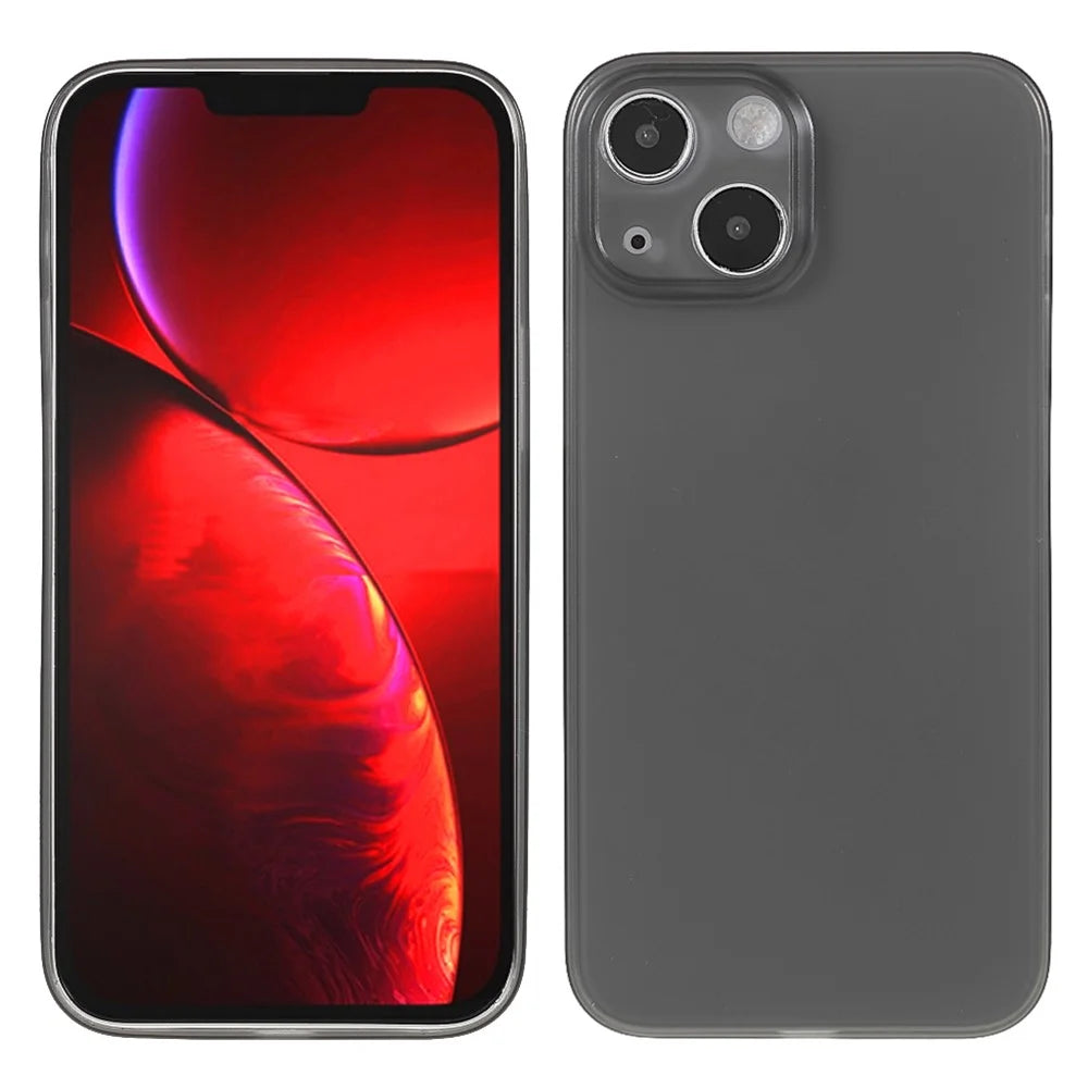 Anti-Collision Super Thin Hard PC Phone Cover Case for iPhone 13 mini 5.4 inch - Black - 1