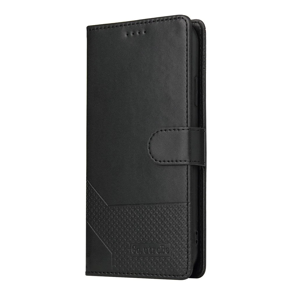 GQ.UTROBE 009 Series Full Protection Leather Phone Wallet Cover Shell for iPhone 12 Pro / iPhone 12 6.1 inch - Black - 2