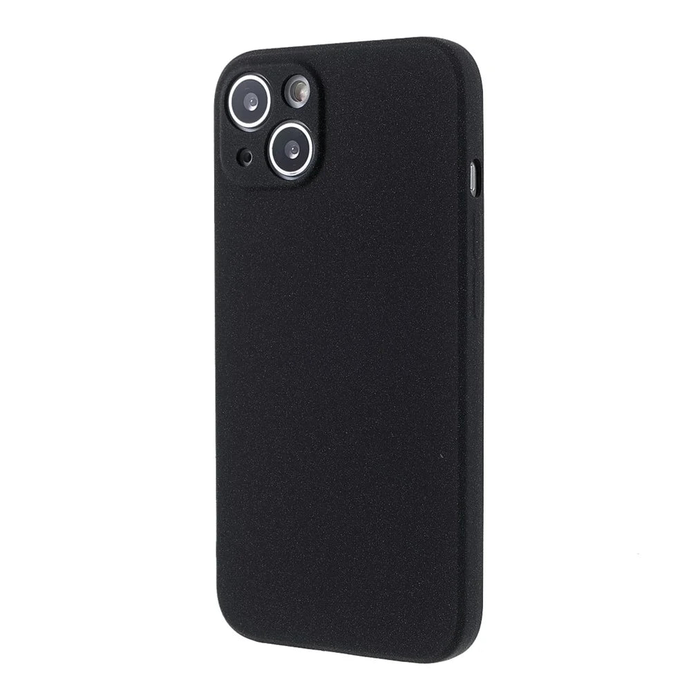 Double-sided Matte TPU Phone Protective Back Case Cover for iPhone 13 6.1 inch - Black - 3
