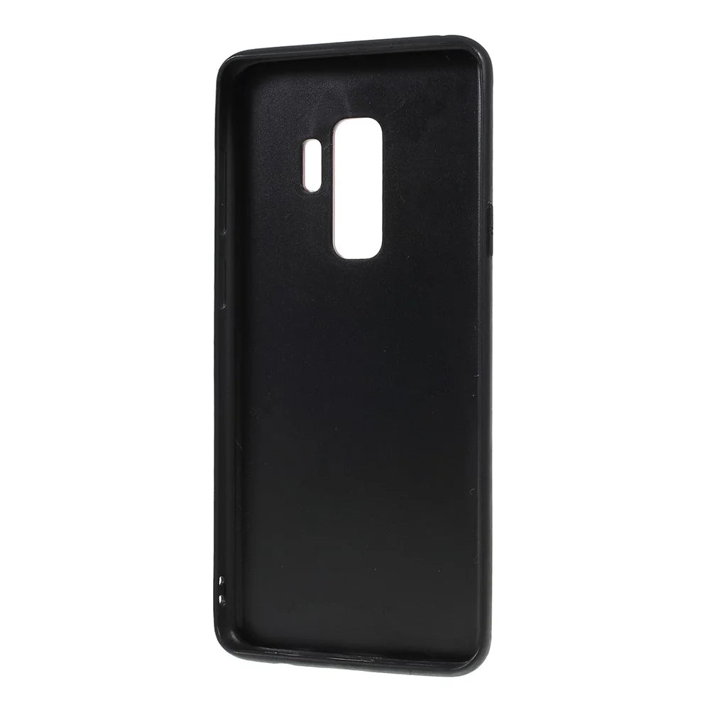 Gradient Color Glass + PC + TPU Phone Case for Samsung Galaxy S9 Plus G965 - Red / Black - 2