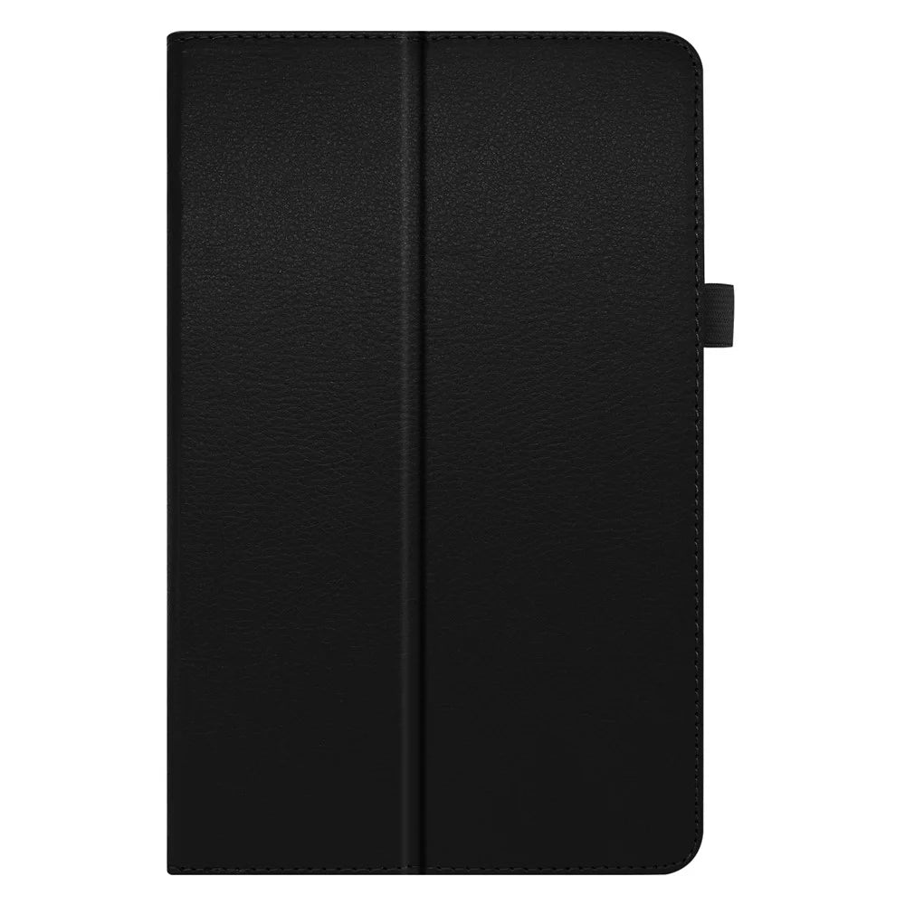 Litchi Texture Leather Tablet Case for Samsung Galaxy Tab S6 Lite (2020) / (2022) / (2024) , Slim Folding Stand Protective Cover - Black - 7