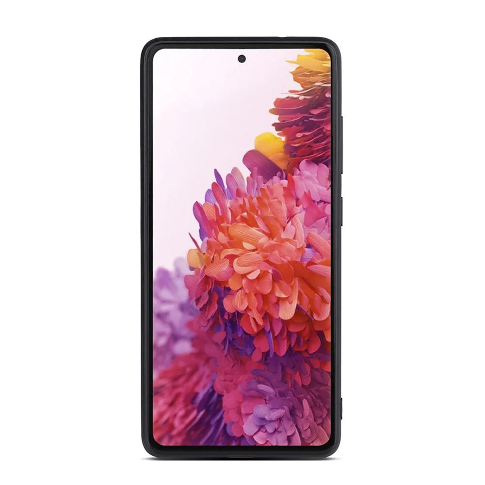 For Samsung Galaxy S20 FE/S20 Fan Edition/S20 FE 5G/S20 Fan Edition 5G/S20 Lite/S20 FE 2022 Genuine Leather Coated TPU + PC Shell - Black - 2