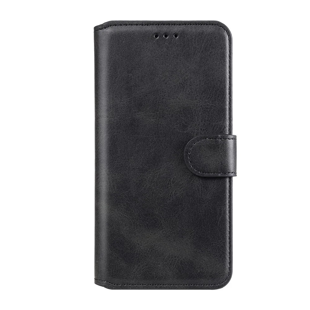 Wallet + Stand Classic Style Flip Leather Phone Case for Samsung Galaxy S20 FE 4G/5G/2022/S20 Lite - Black - 2