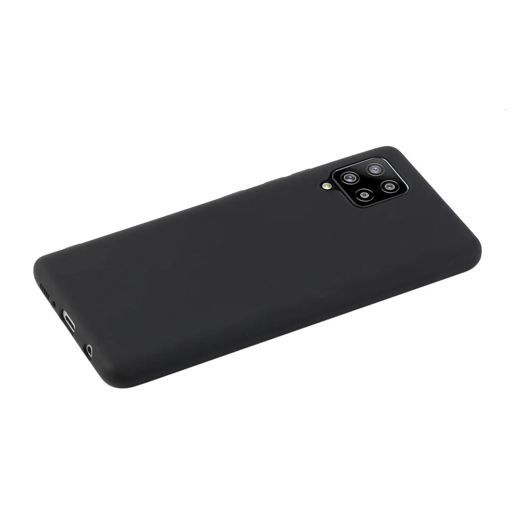 Candy Color Soft TPU Phone Cover for Samsung Galaxy A42 5G - Black - 2