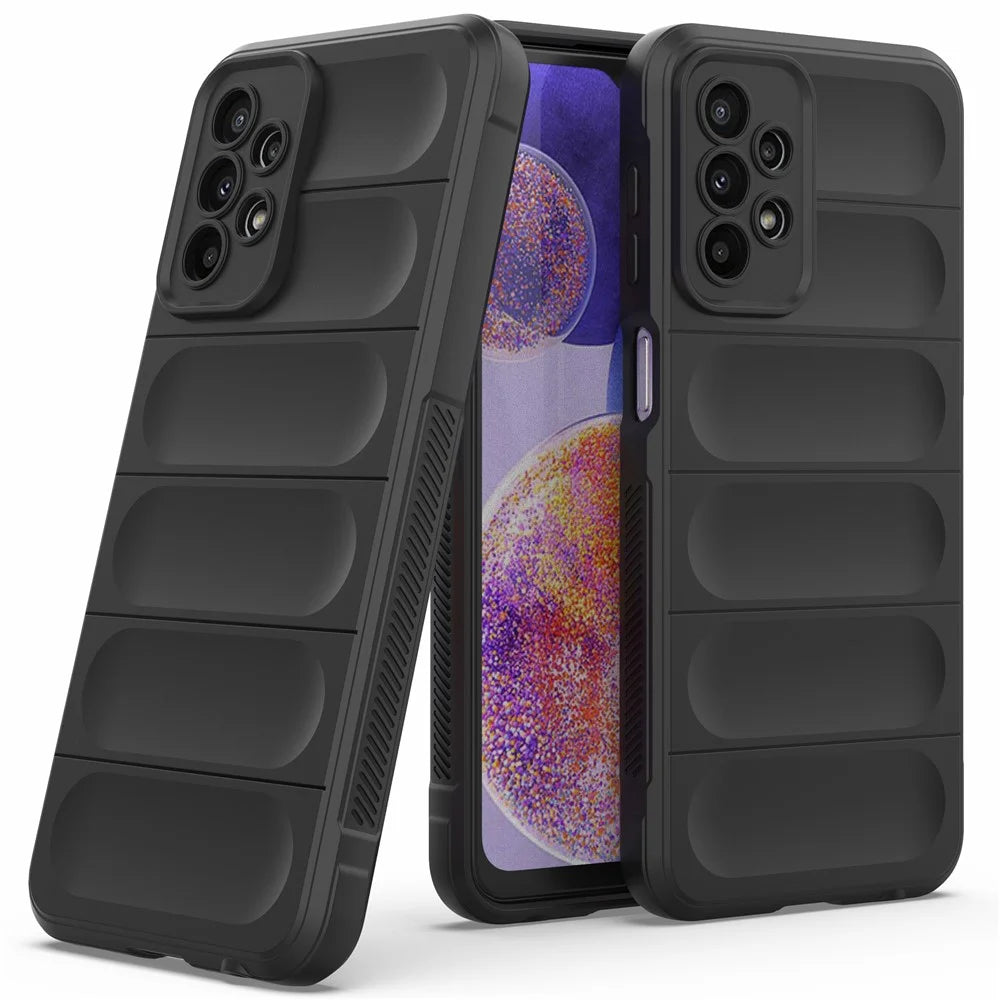 For Samsung Galaxy A23 5G (Global Version) / 4G TPU Phone Case Anti-drop Protection Back Cover - Black - 2
