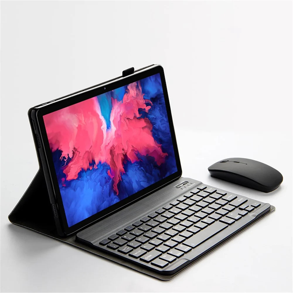 For Lenovo Tab P11 TB-J606F / Tab P11 5G Leather Stand Tablet Case with Detachable Magnetic Wireless Keyboard (Without Touchpad) - 3