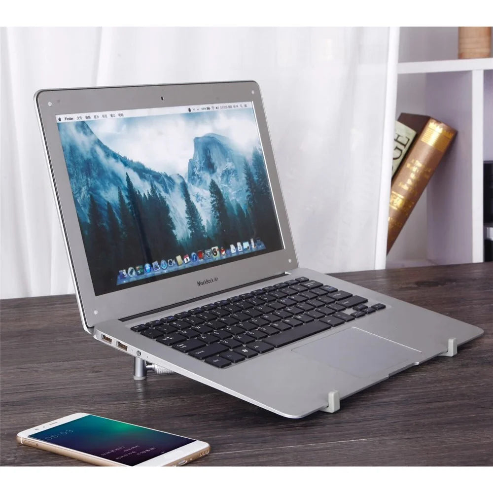 Aluminum Alloy Retractable Laptop Stand Heat Dissipation Bracket Holder for 12-17 inch Laptop Notebook - 2