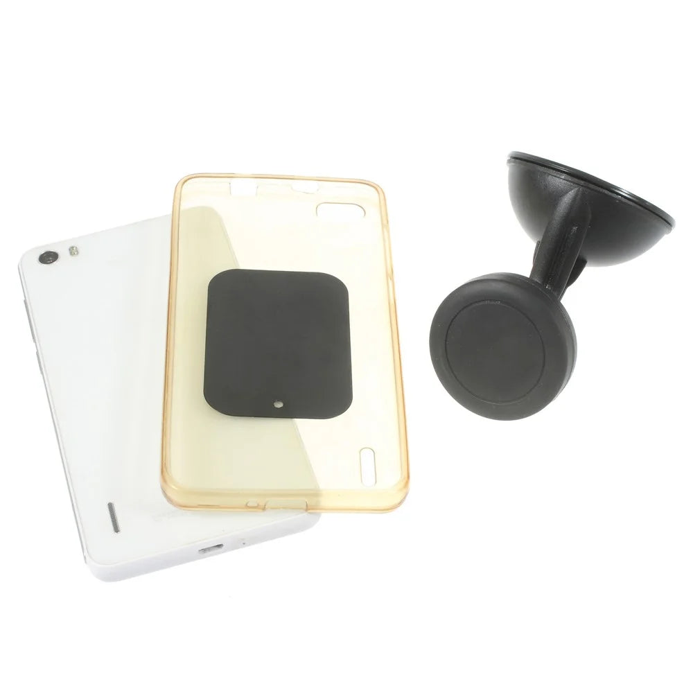 Magnet Suction Cup 360 Degree Rotary Car Mount for iPhone Samsung Sony - 6