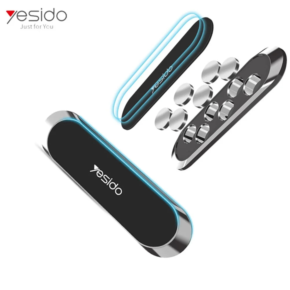 YESIDO C55 Mini Magnetic Suction Small Car Center Console Air Outlet Mobile Phone Bracket - Black - 3